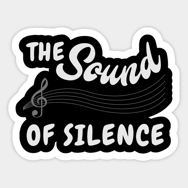 The Sound of Silence Sticker by maxcode